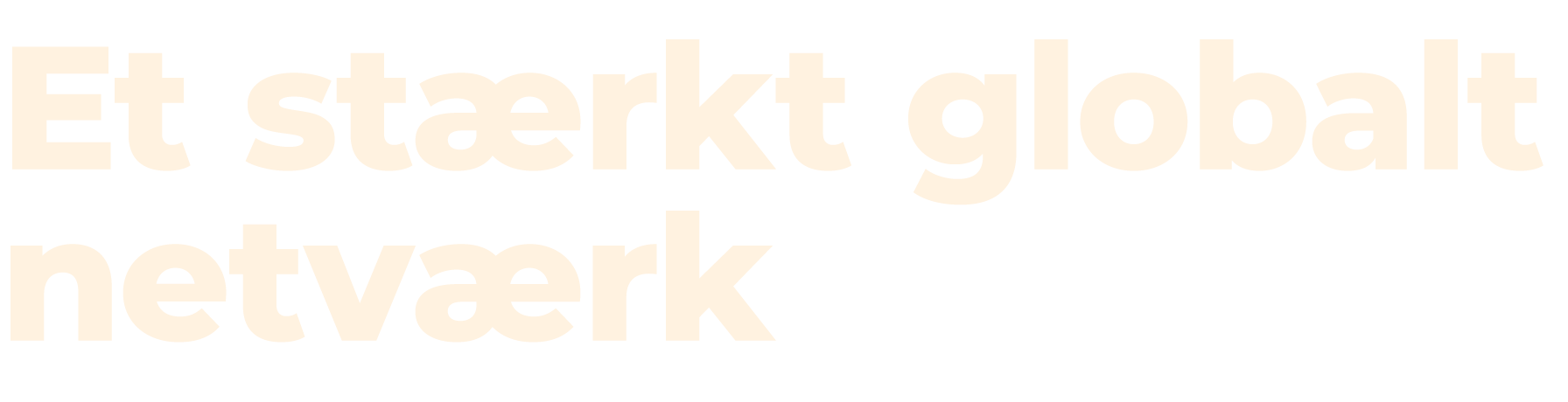 Et st rkt globalt netv rk
