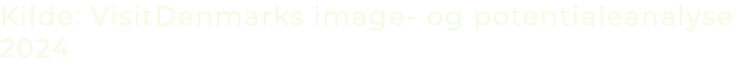 Kilde: VisitDenmarks image og potentialeanalyse 2024