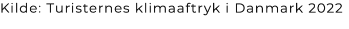 Kilde: Turisternes klimaaftryk i Danmark 2022