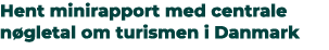 Hent minirapport med centrale n gletal om turismen i Danmark
