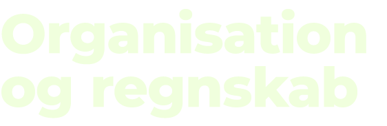 Organisation og regnskab