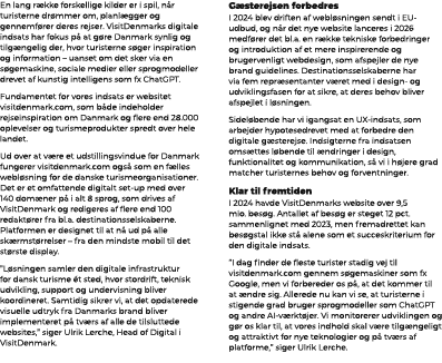 En lang r kke forskellige kilder er i spil, n r turisterne dr mmer om, planl gger og gennemf rer deres rejser. VisitD...