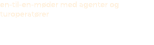 en til en m der med agenter og turoperat rer