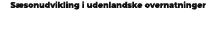 S sonudvikling i udenlandske overnatninger