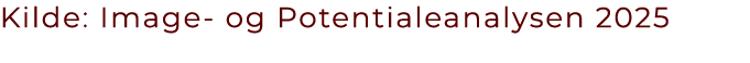 Kilde: Image og Potentialeanalysen 2025