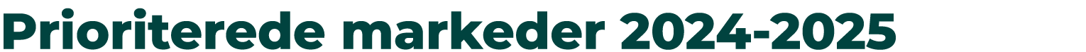 Prioriterede markeder 2024 2025
