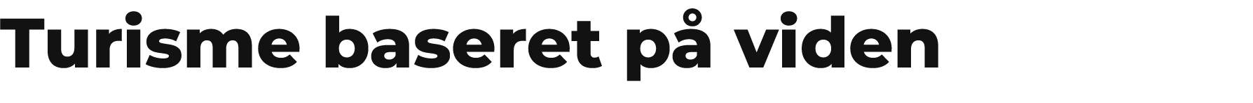 Turisme baseret p viden