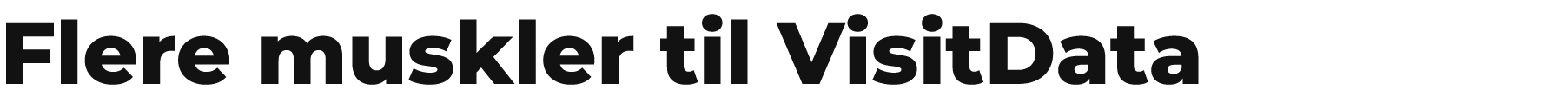 Flere muskler til VisitData
