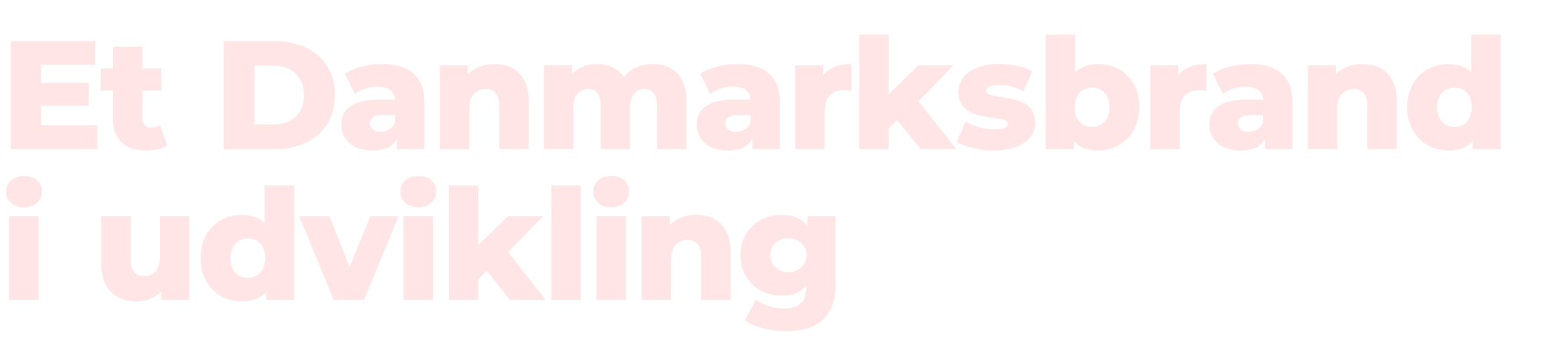 Et Danmarksbrand i udvikling