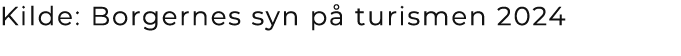 Kilde: Borgernes syn p turismen 2024