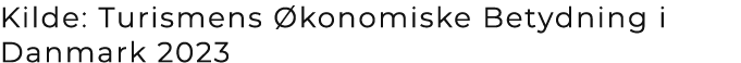 Kilde: Turismens konomiske Betydning i Danmark 2023