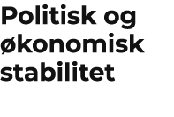 Politisk og konomisk stabilitet