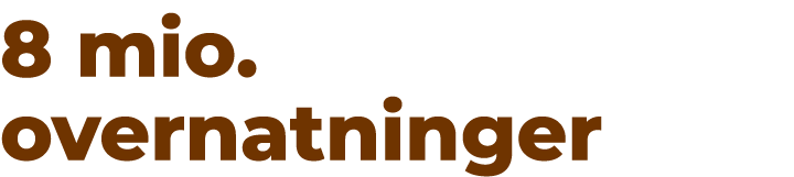 8 mio. overnatninger 